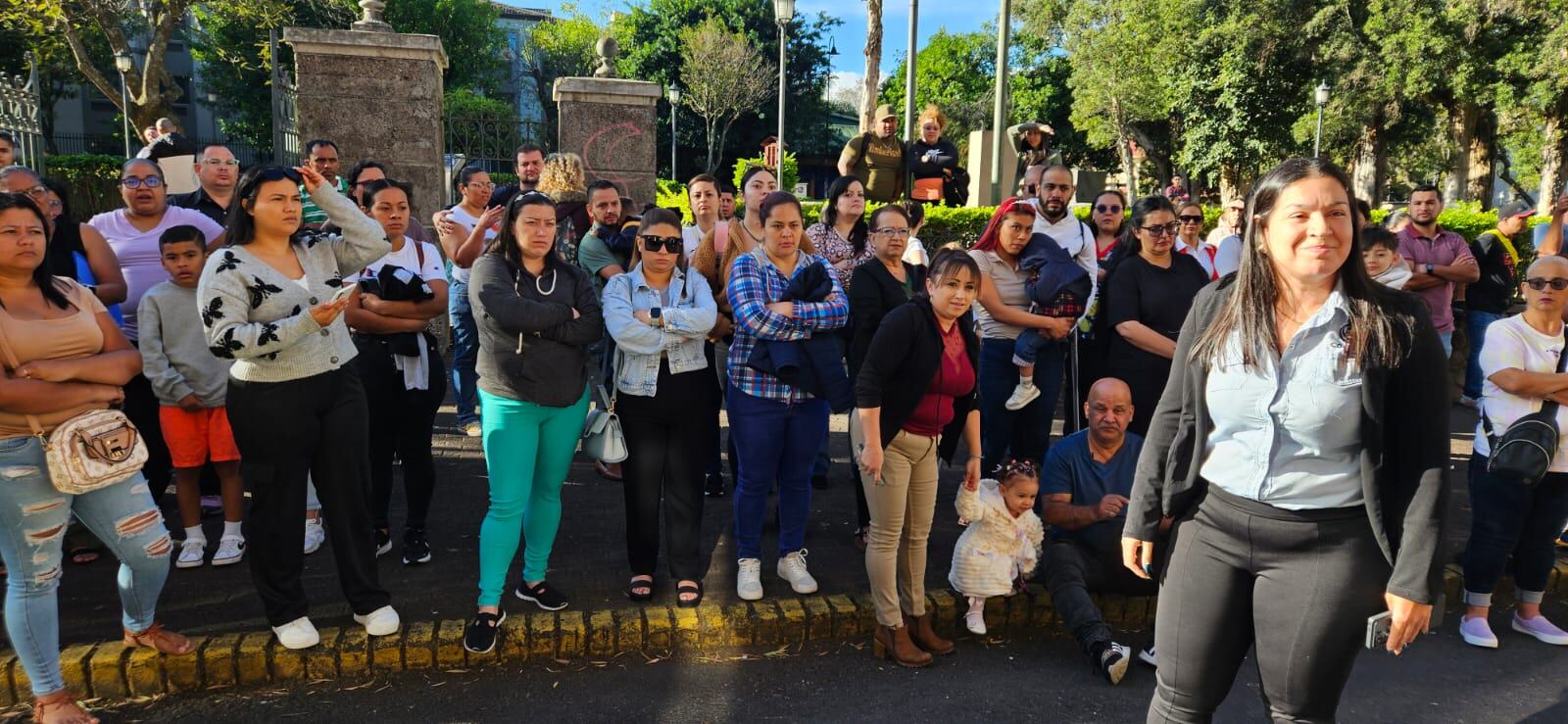 Manifestación en la escuela Metálica