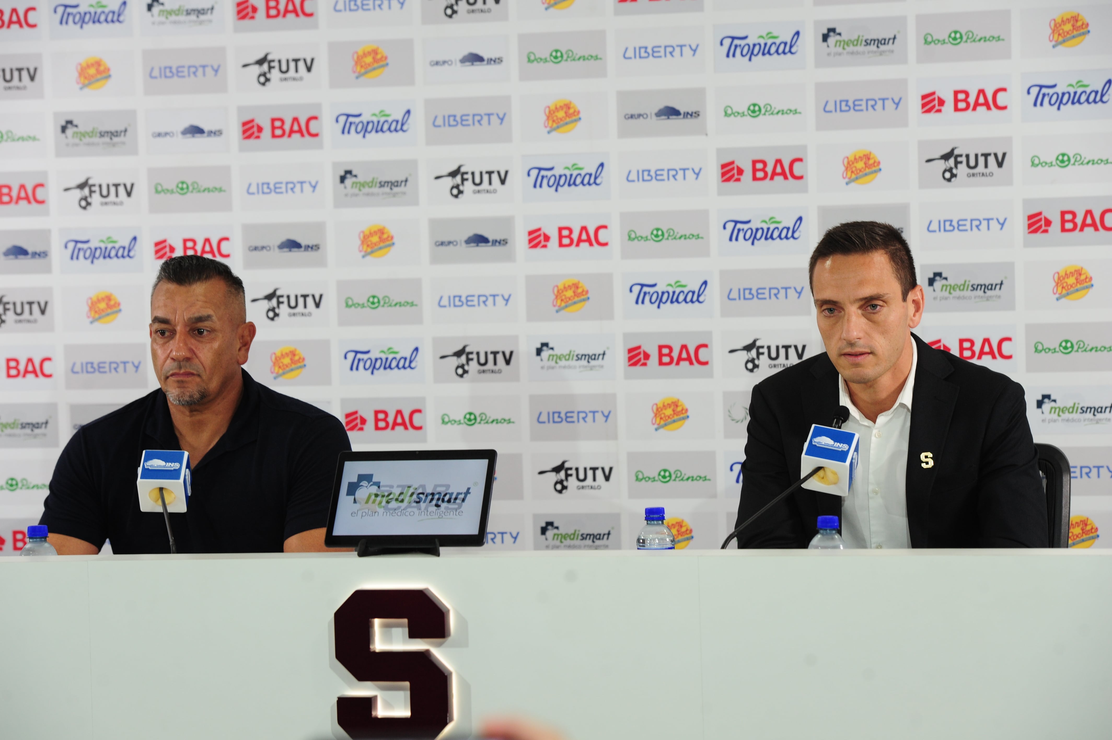 09/10/2024 conferencia de prensa presentación del director técnico del saprissa José Giacone . Fotografía: Marvin Caravaca