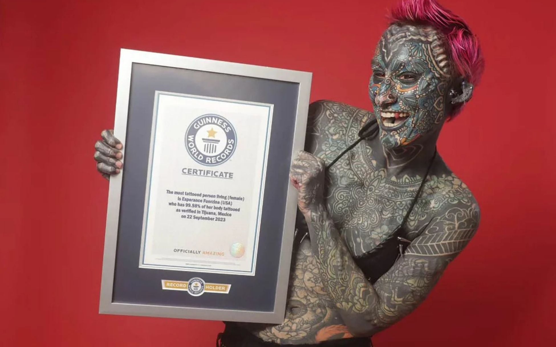 Esperance Lumineska Fuerzina tiene una pasión que muchos comparten alrededor del mundo, pero ella lo llevó a otro nivel. Foto tomada de redes sociales.