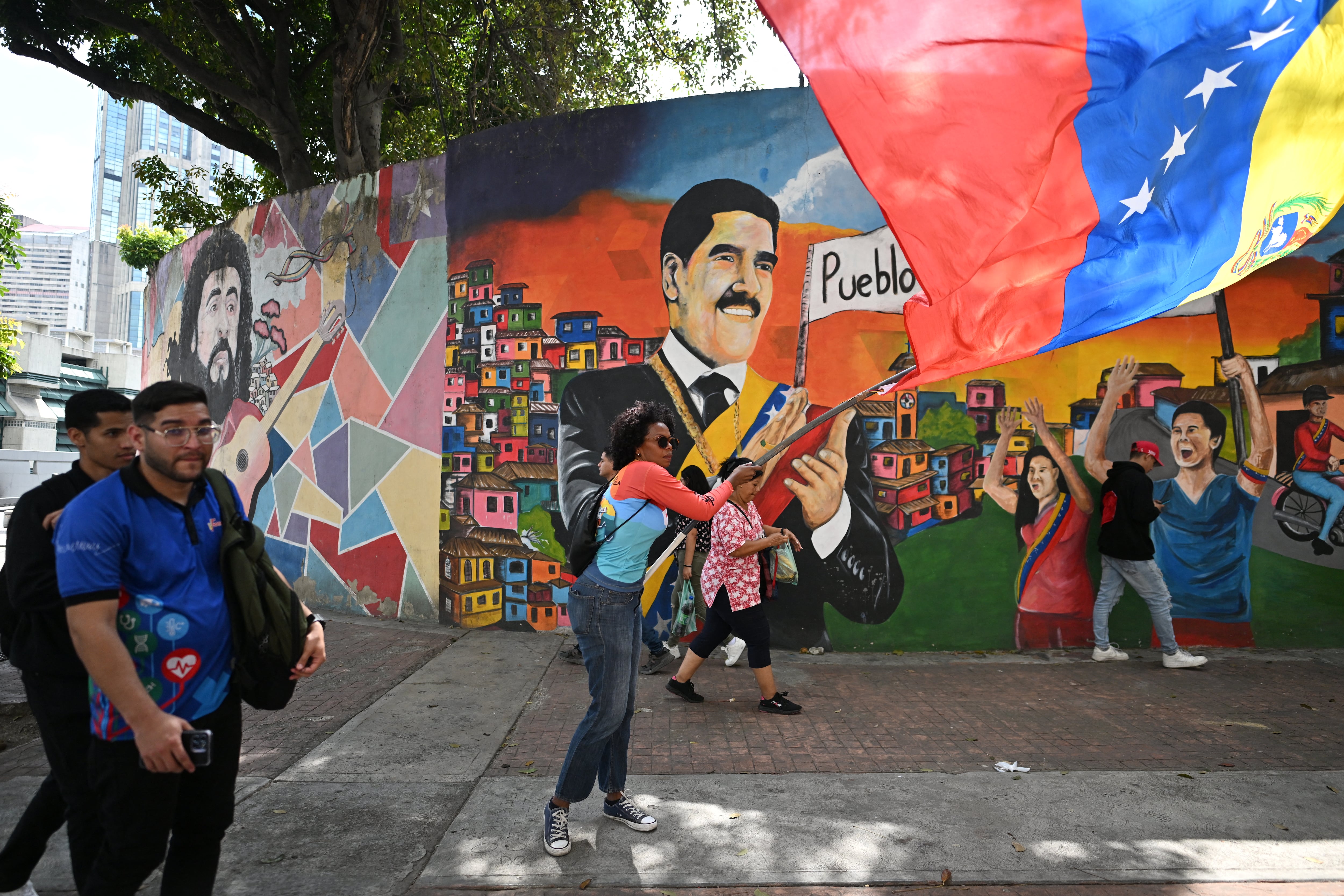 Simpatizante de Nicolás Maduro Caracas