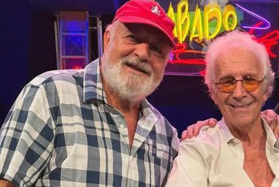 Nelson Hoffmann y el cantante Víctor Kapuesta exlíder de Abracadabra.