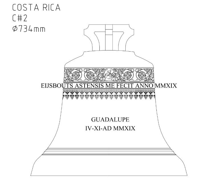Carlota y Guadalupe, las dos nuevas campanas de la parroquia de Ciudad Quesada