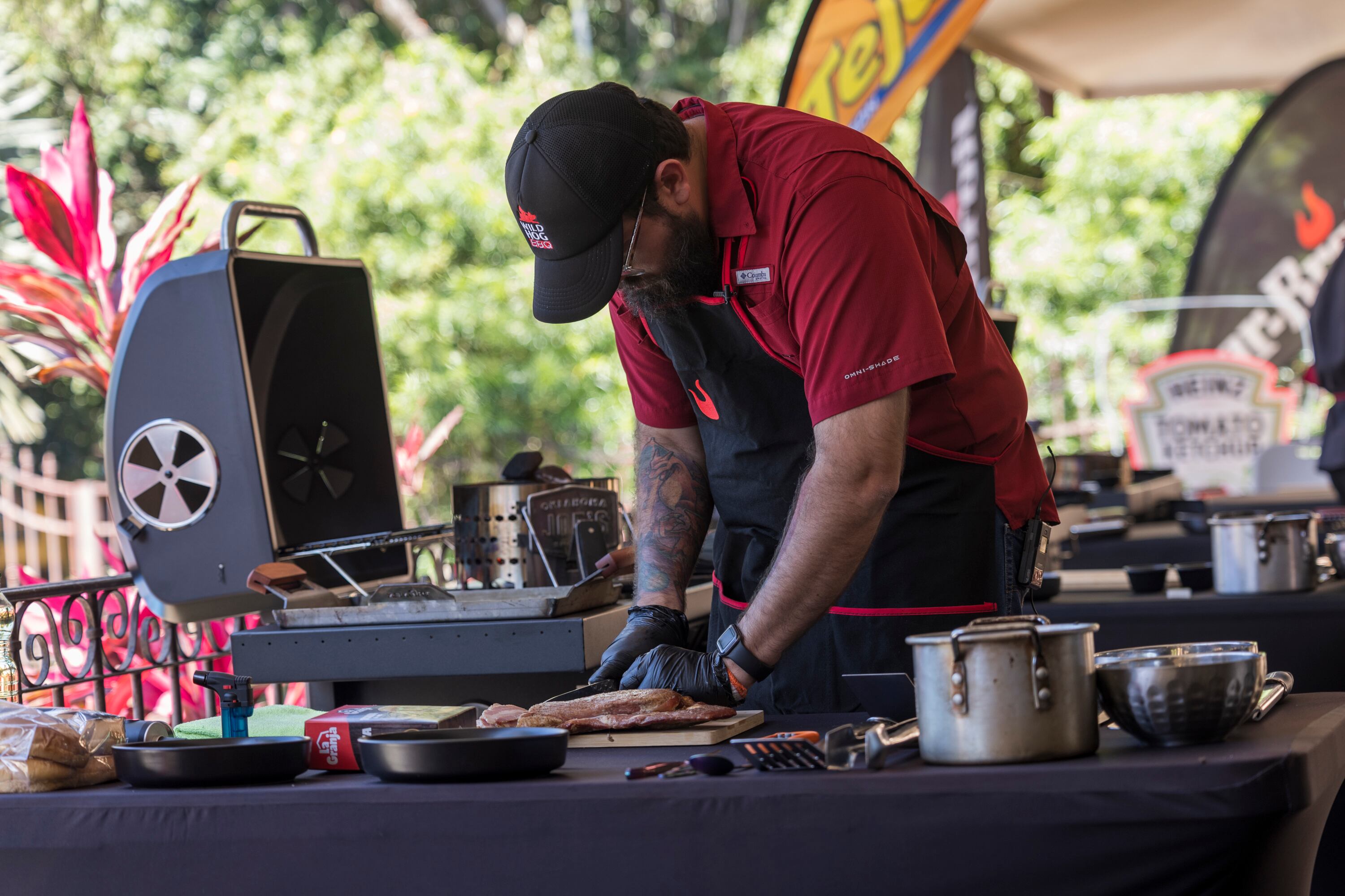 24/10/2024, San José, Santa Ana, grabación del Reality Show de La Teja, que se llama Guerra de Hamburguesas.