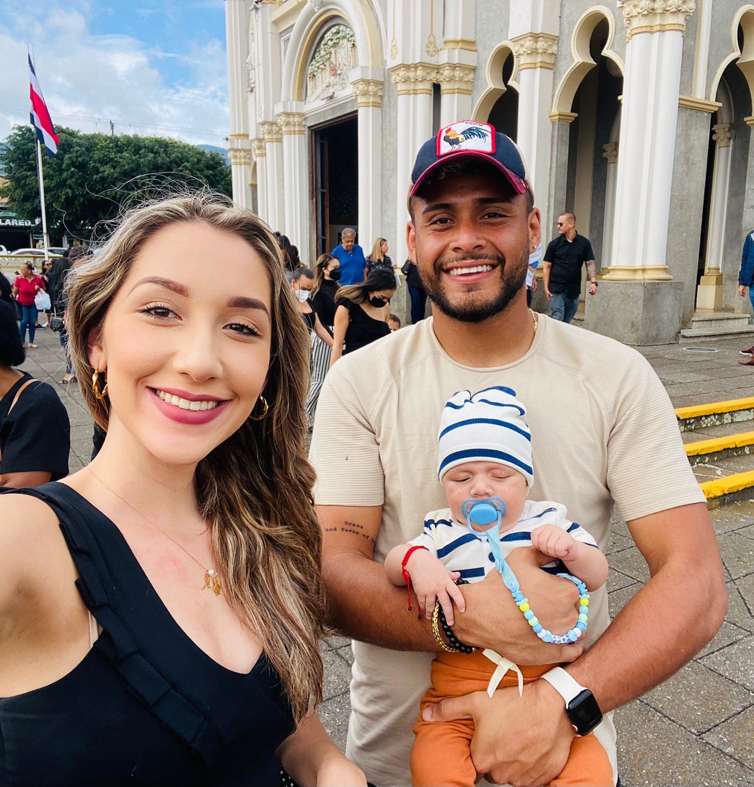 Kevin Chamorro y su pareja Ashley Arguedas. Cortesía.