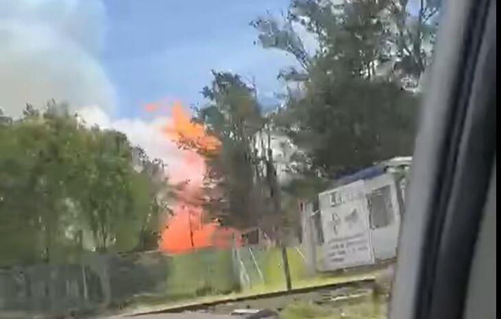 Las llamas surgieron en una bodega de la empresa Kativo.