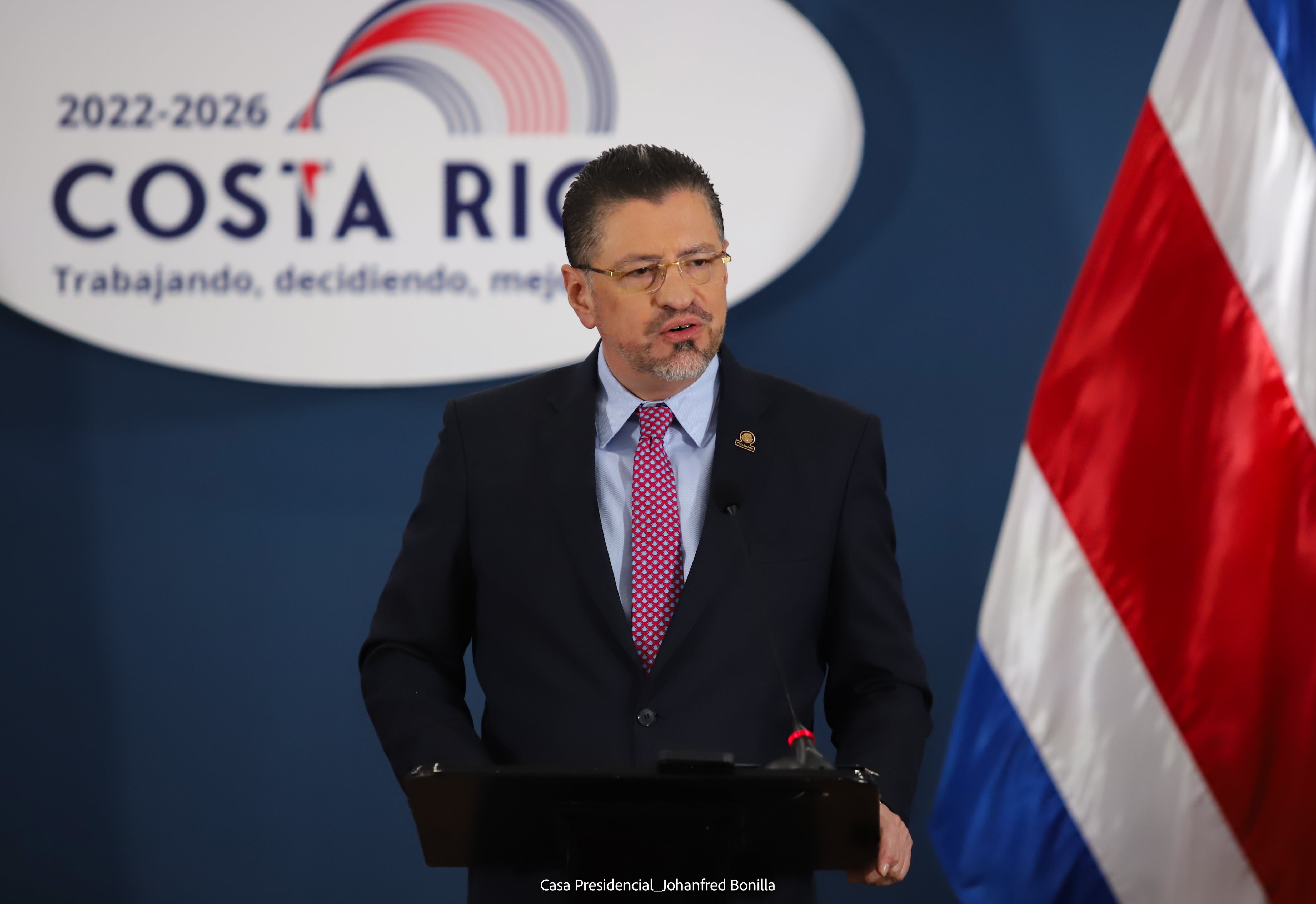 Conferencia de Consejo de Gobierno, el presidente Rodrigo Chaves.