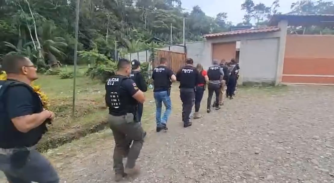 El OIJ realizó seis allanamientos para desmantelar el supuesto grupo narco.