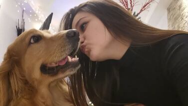 Mamá y su hijo esperan poder volver a abrazar a su perrita Kiva