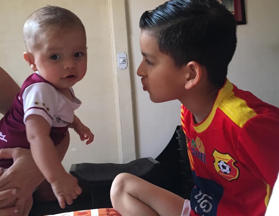 Eythan Rodríguez es aficionado al team. Cortesía.