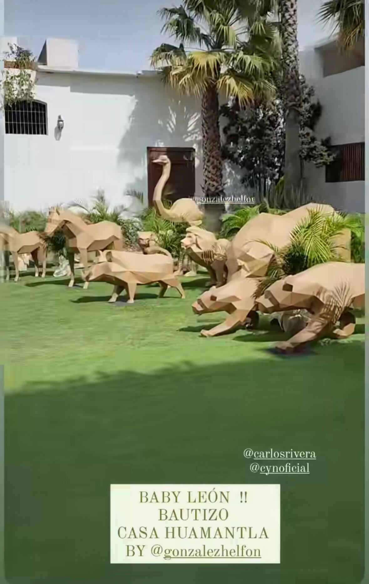 El Lujoso bautizo del hijo de Carlos Rivera