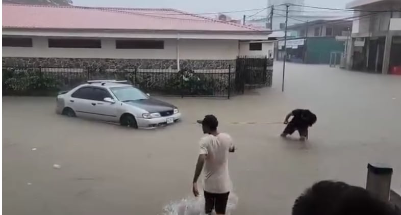 Inundaciones en Jacó