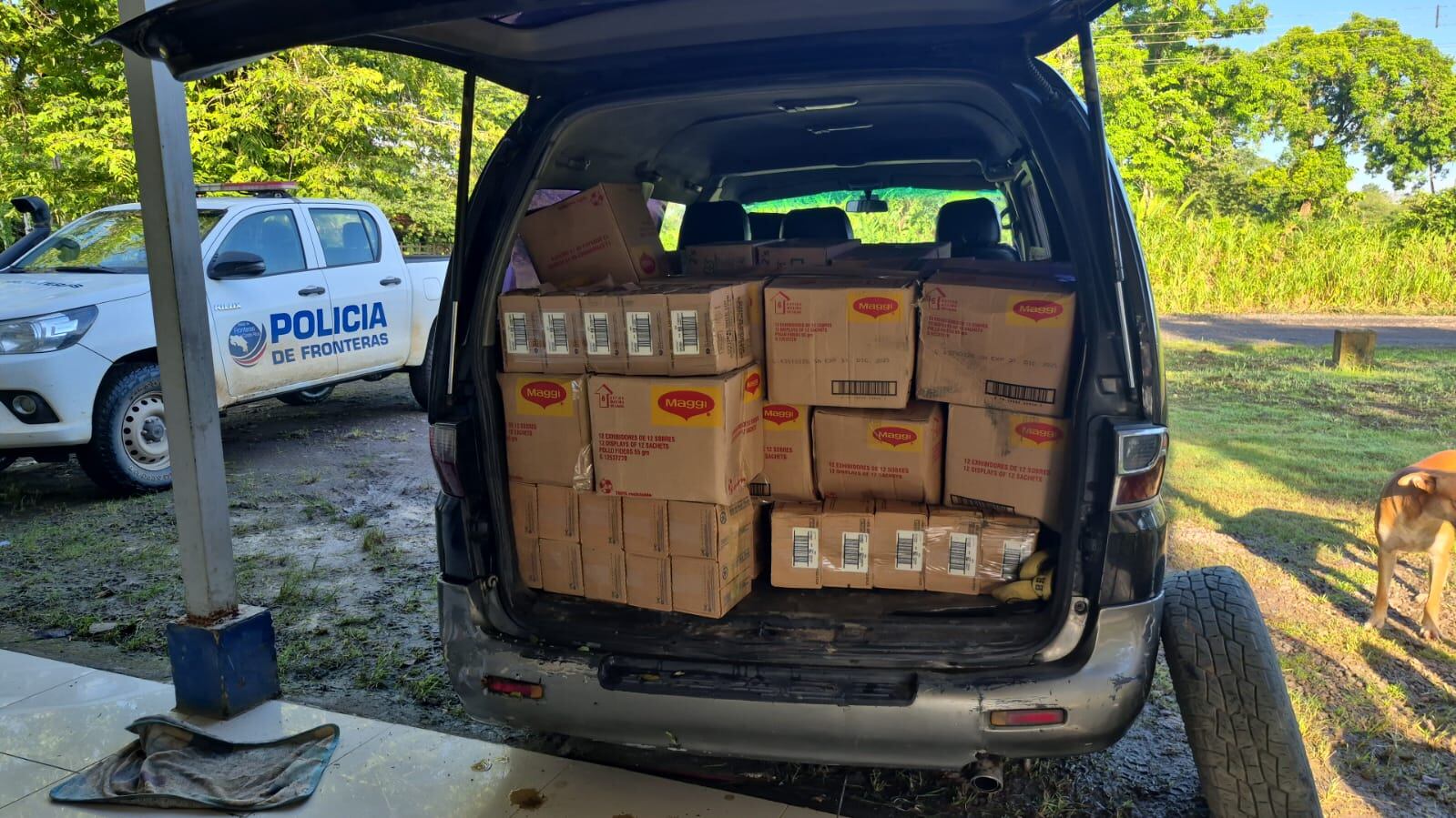 El cargamento de mercadería contrabandeada estaba valorado en más de ¢15 millones.