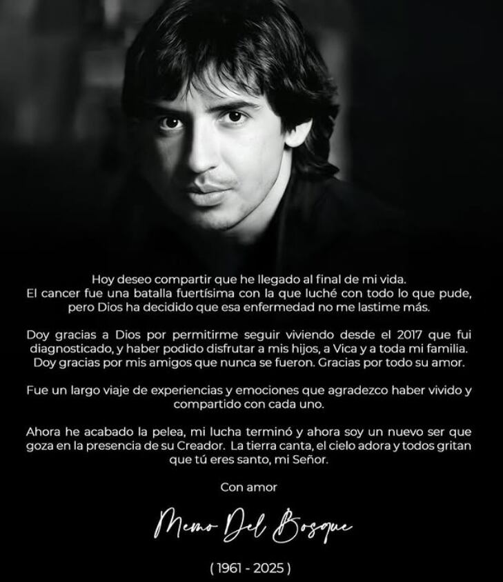 Memo del Bosque, productor mexicano y esposo de la costarricense Vica Andrade.