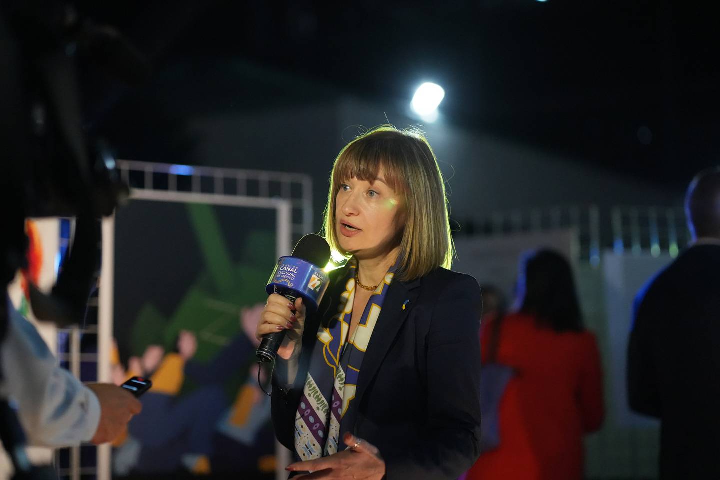 Embajadora de Ucrania en México, Oksana Dramaretska.
