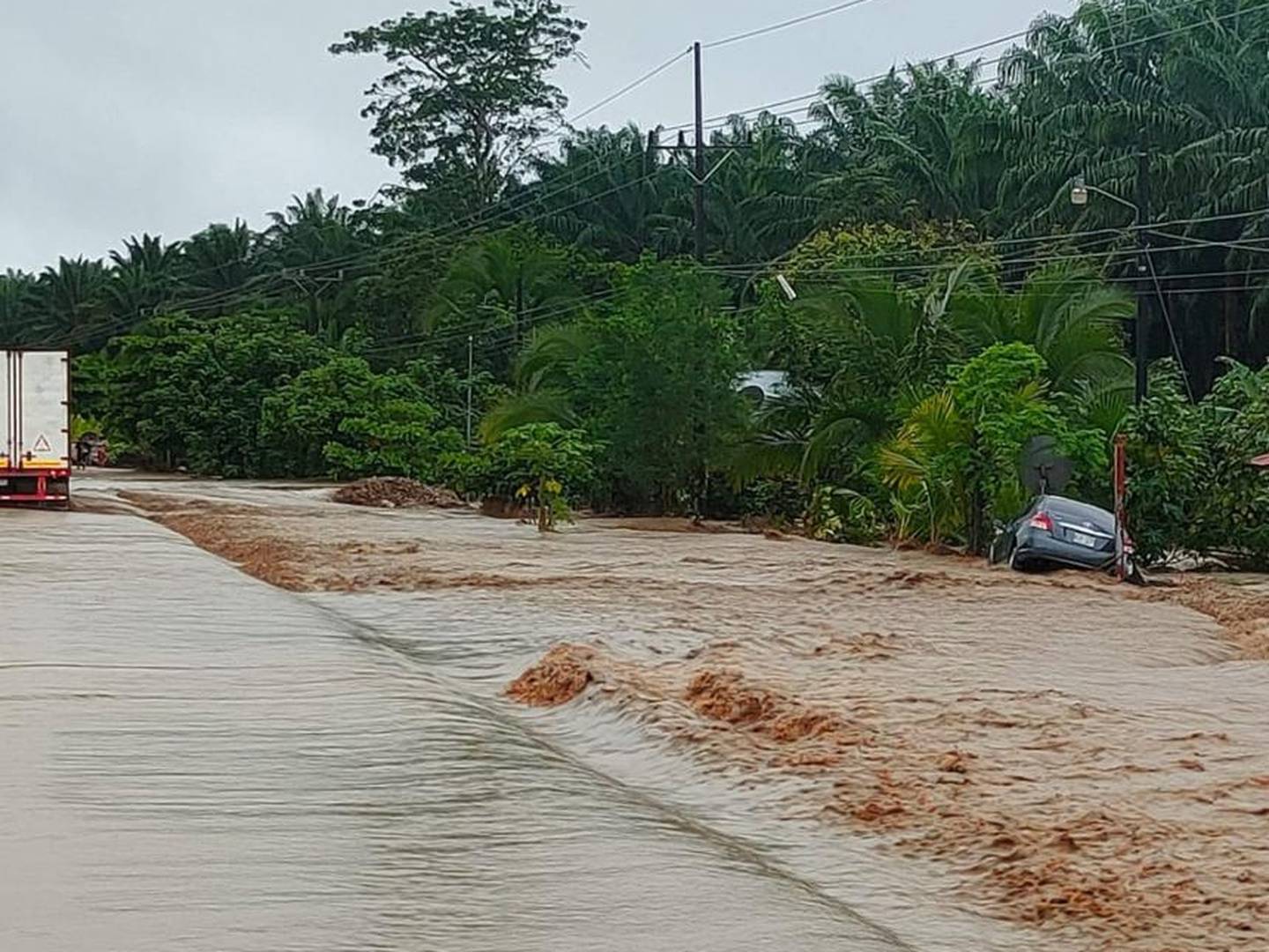 Golfito ha sido la zona más afectada por las lluvias. Foto cortesía.