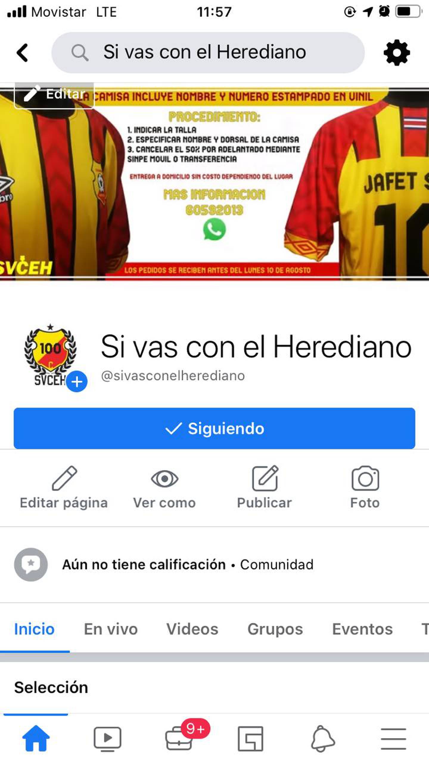 Marlon Hernández, aficionado al Herediano