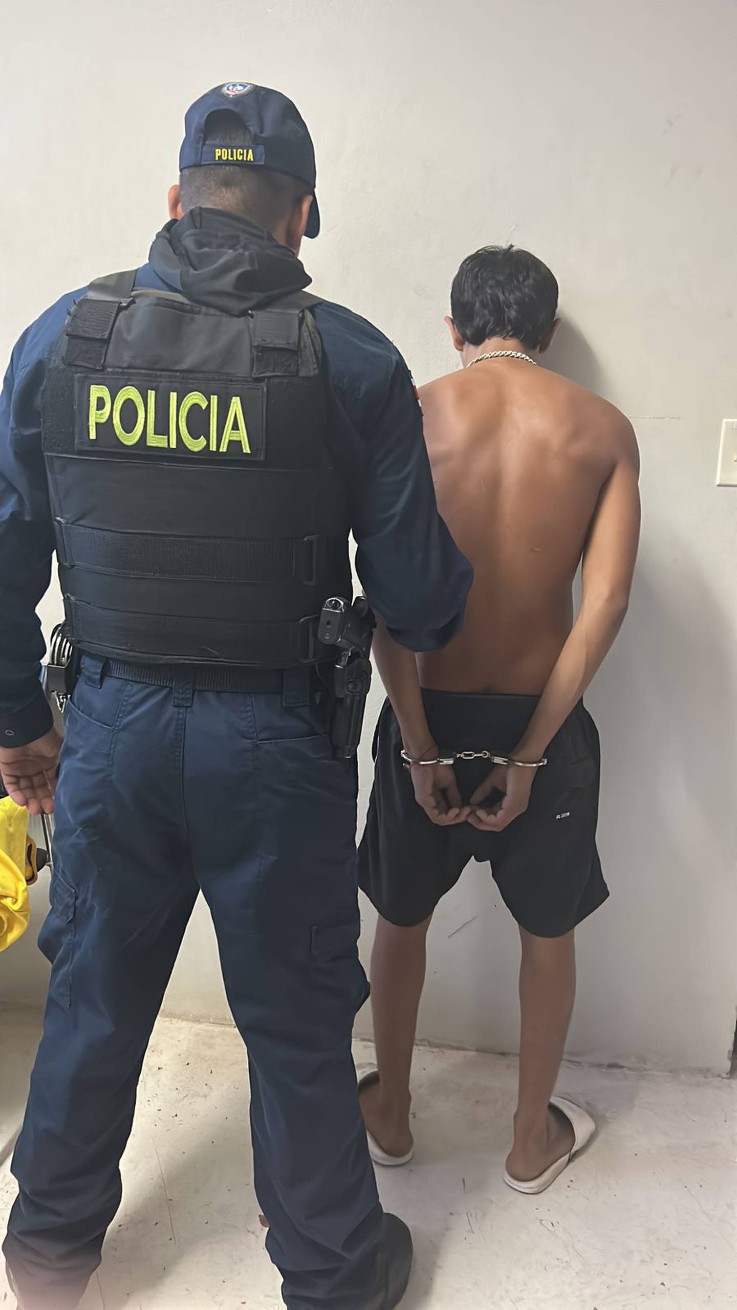 González trató de huir de la Policía, pero no tuvo éxito. Foto MSP.
