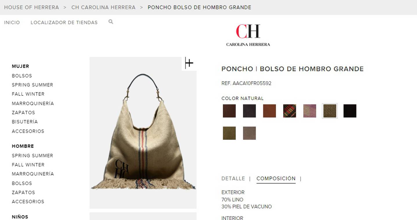 La gran modista venezolana de renombre mundial, Carolina Herrera, sacó un bolso de la tela que se usa en los sacos de café