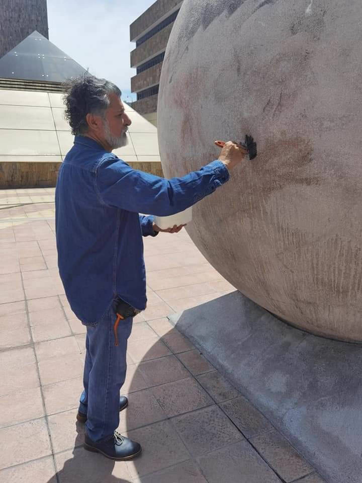 Ibo Bonilla, escultor nacional. Foto cortesía Ibo Bonilla.