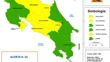 Elevan a alerta amarilla zona norte, Sarapiquí y Turrialba por fuertes lluvias  
