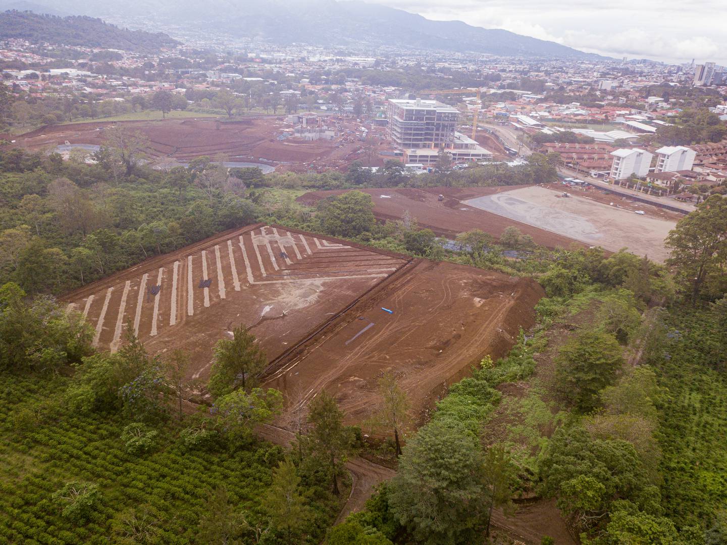 Estos son los trabajos de construcción del Centro Deportivo Roberto "Beto" Fernández. Prensa Saprissa.