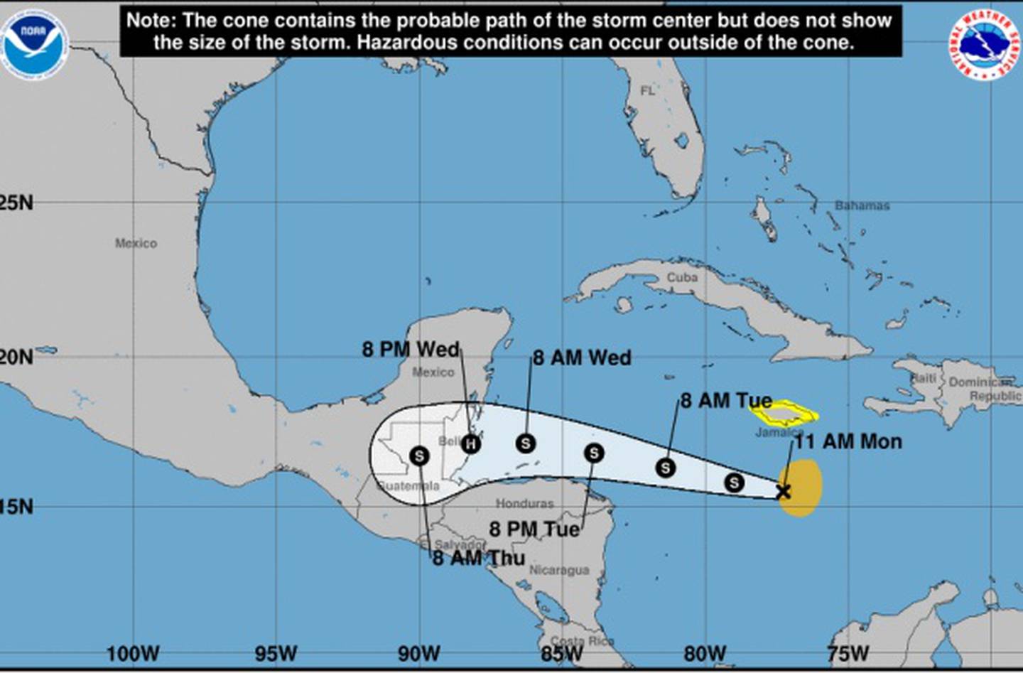 Según el IMN, de momento no se prevé que la tormenta tropical Lisa tenga influencia sobre nuestro país.